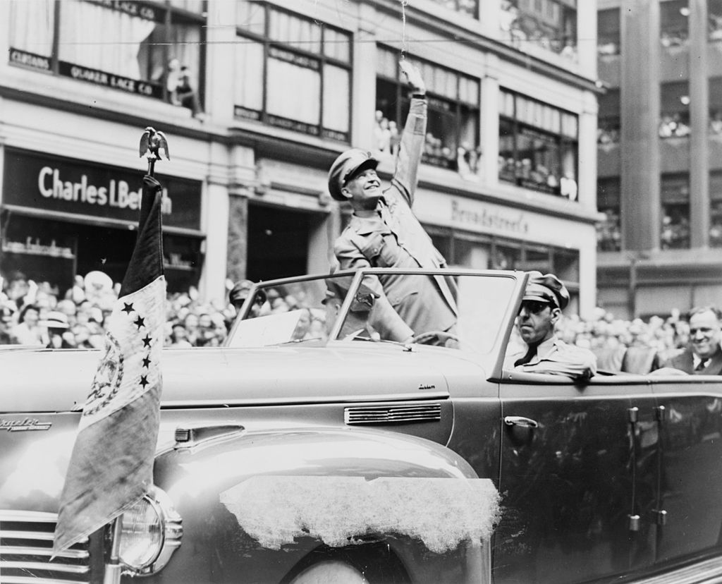 El motorcade de la victoria: Eisenhower en Nueva York